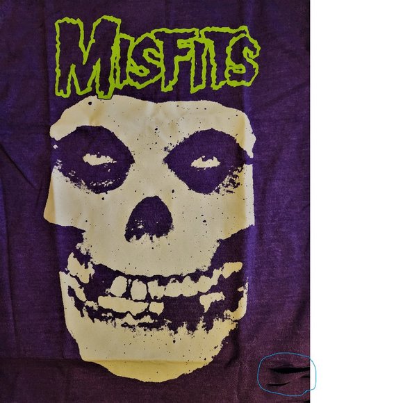 Misfits Fiend Logo punk rock Mineral Wash Destroyed Official T-Shirt XL NWT - Picture 2 of 7